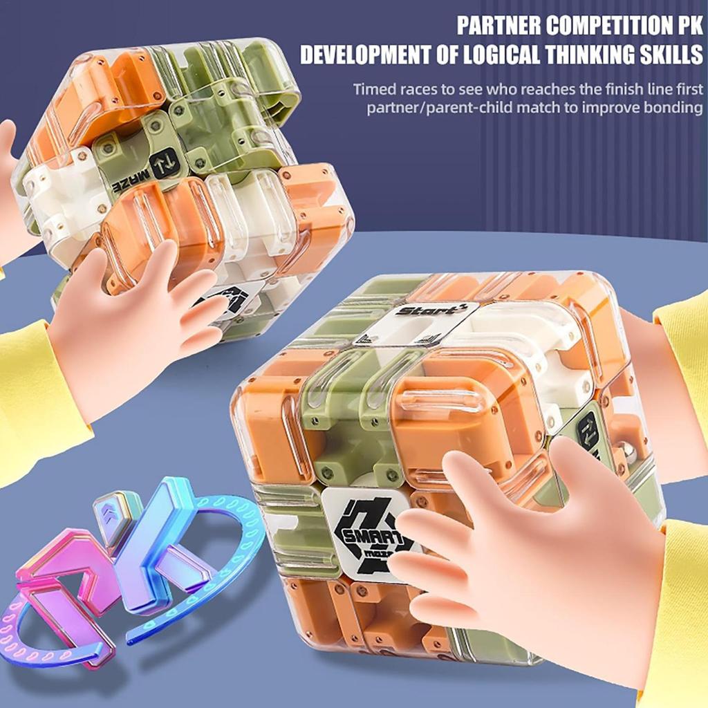 3D лабиринт куб Логическое мышление Лабиринт Головоломка Куб Образовательная игрушка Игрушка-антистресс Снятие стресса Снятие тревоги