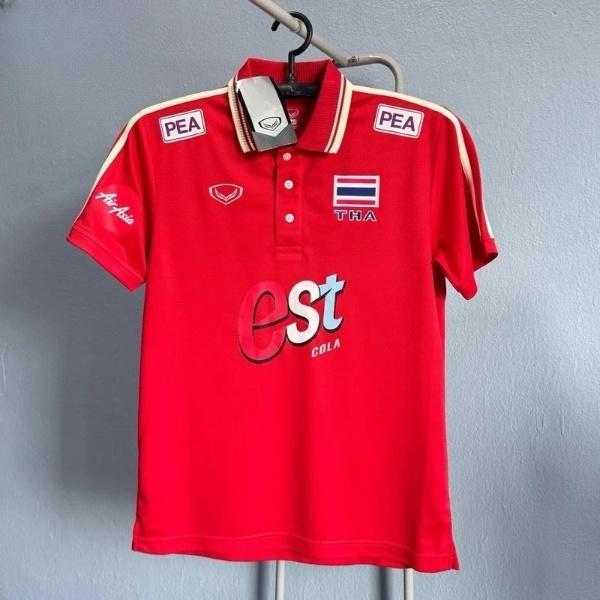 ТАИЛАНД Национальная волейбольная мужская женская сборная 2024 года по волейболу Джерси ЧИР Фан-принт Быстросохнущая рубашка-поло с коротким рукавом Униформа Флаг Логотип Спорт