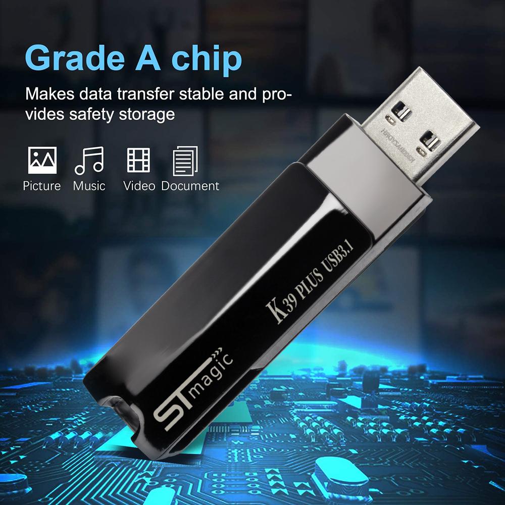 Stmagic USB Flash Drive USB3.1 High Speed 440MB/S 64GB 128GB 256GB 512GB Pendrive Mini Metal Memory Stick