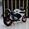 1:12 Spring Breeze 450SR Motorcycle Sound and Light Children's Toy Model Ornament Diecast Alloy Car Model Collectible