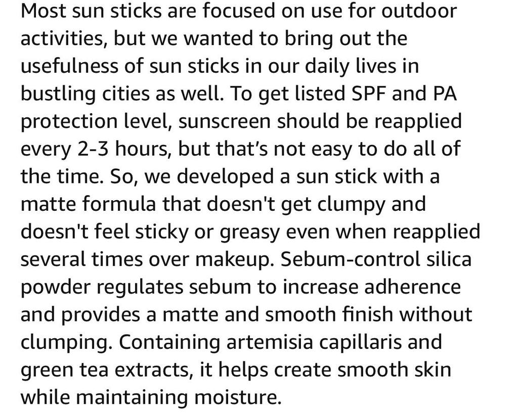 Beauty of Joseon Матовый солнцезащитный стик : Полынь+Камелия (SPF 50+ ПА++++) 18г (0,63 жидких унции)