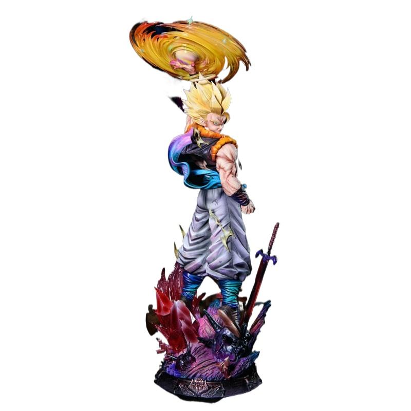 Jt Studio 45cm Gogeta Statue - Cloudrise Version With Triple Interchangeable Heads Premium Gk Collectible Model Toys