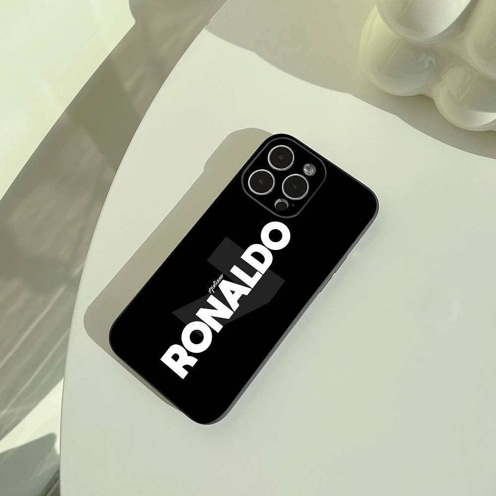 7-No7-C-R-7-Роналду Чехол для телефона для iPhone 17,16,15,14,13,12,11 Pro Max,16Plus,XS Легкий и практичный Мягкий черный чехол