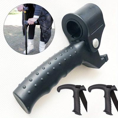 1 шт. Подставка-поручень для ходьбы - Вспомогательная ручка для пожилых людей, Аксессуар-крючок для трекинговой палки, Инструмент для ходьбы, Помощь при вставании