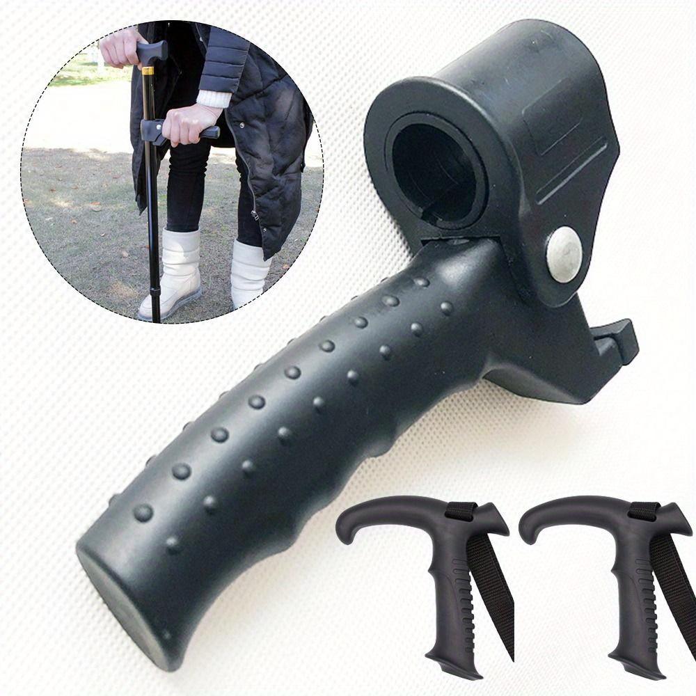 1PC Walking Stick Stand-up Handrail - Elderly Walking Stick Auxiliary Handle Accessory, Hiking Stick Hook Accessory, Hiking Tool, Standing Assistance
