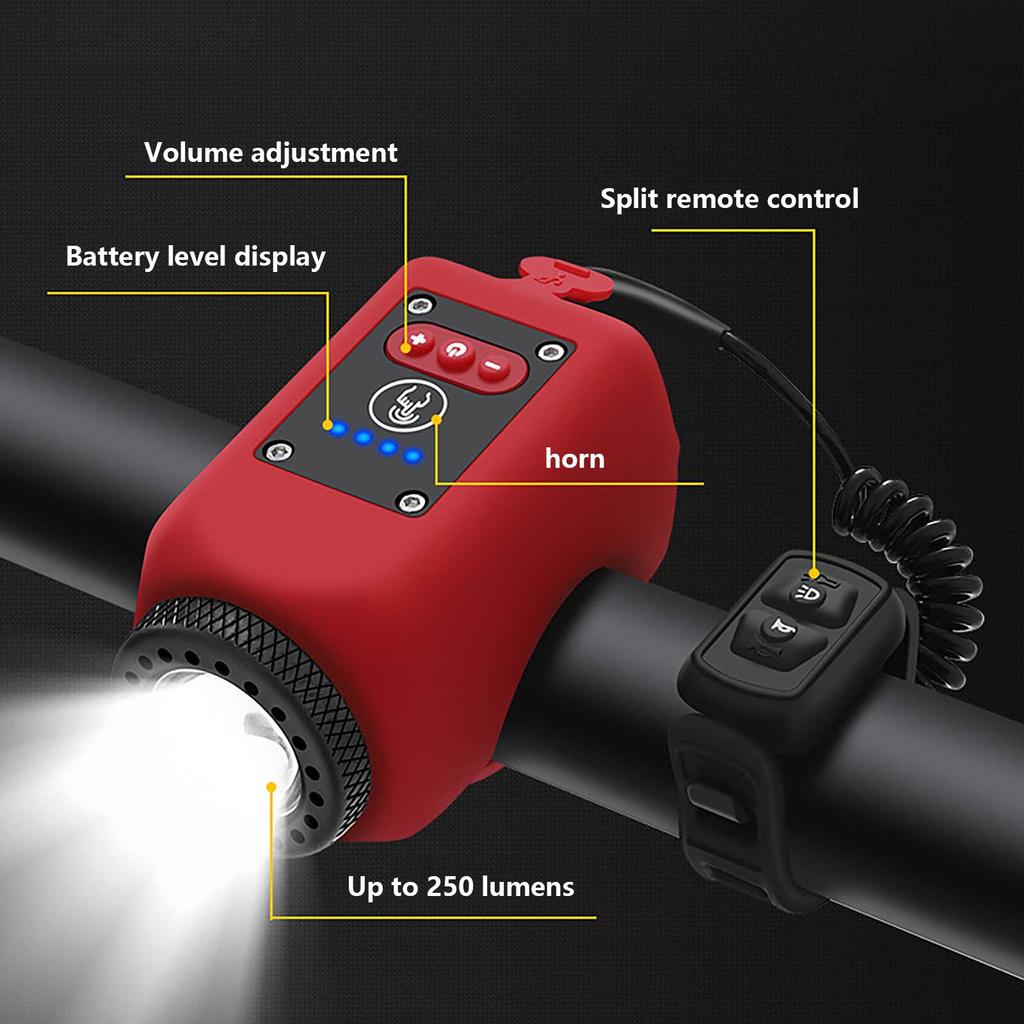 Электронный гудок для горного велосипеда, 2024 модернизированный электрический ночной велосипедный фонарик, аксессуары