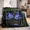 1Pc Hell Human Imagination Flannel Blanket, Soft And Comfortable, Casual Warm, Camping Travel, Christmas, Halloween Xmas Gift. G1243
