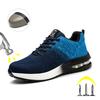 Indestructible Safety Shoes For Men Steel Toe Anti-puncture Men's Work Shoes Lightweight Slip Resistant Air Cushion Sneaker