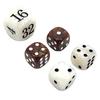 Yousheng 1/2/3 Sets 22MM Backgammon Dice Kit Portable Travel Acrylic Pearlescent Doubling Cube Game Night Board Game Dice Gaming Accessories