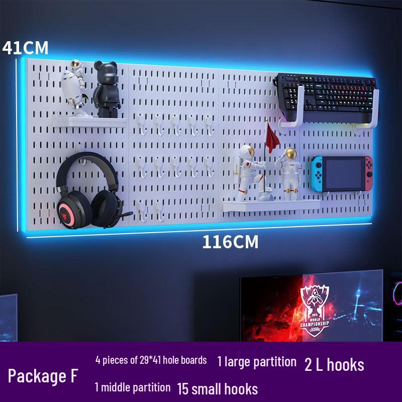 Настенный дисплей Pegboard для киберспорта: DIY Наушники, Клавиатура, Хранение Фотографий Джея Чоу, Настенный Кронштейн Без Отверстий