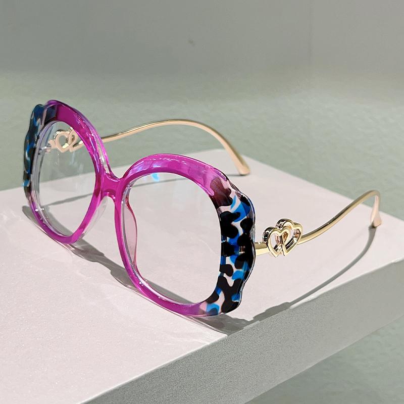 Женские круглые очки оверсайз Новинка в моде Разноцветные оправы для очков Модные Винтажные Дизайнерские очки класса люкс