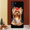 Чехол для телефона Samsung Galaxy с йоркширским терьером S24 Ultra S23 S22 S21 S20 FE Note 20 S8 S9 S10 Note 10 Plus
