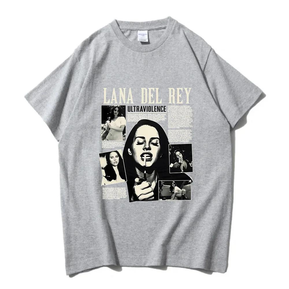 Lana Del Rey Singer Printing T-shirt Short Sleeve Cotton Soft Tee-shirt Spring Summer Casual /WoTshirts Camisas O-neck