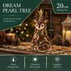 Crystal Beads Beaded Christmas Tree Kit Home Tabletop Size Holiday Bead Craft Kits  Party Craft