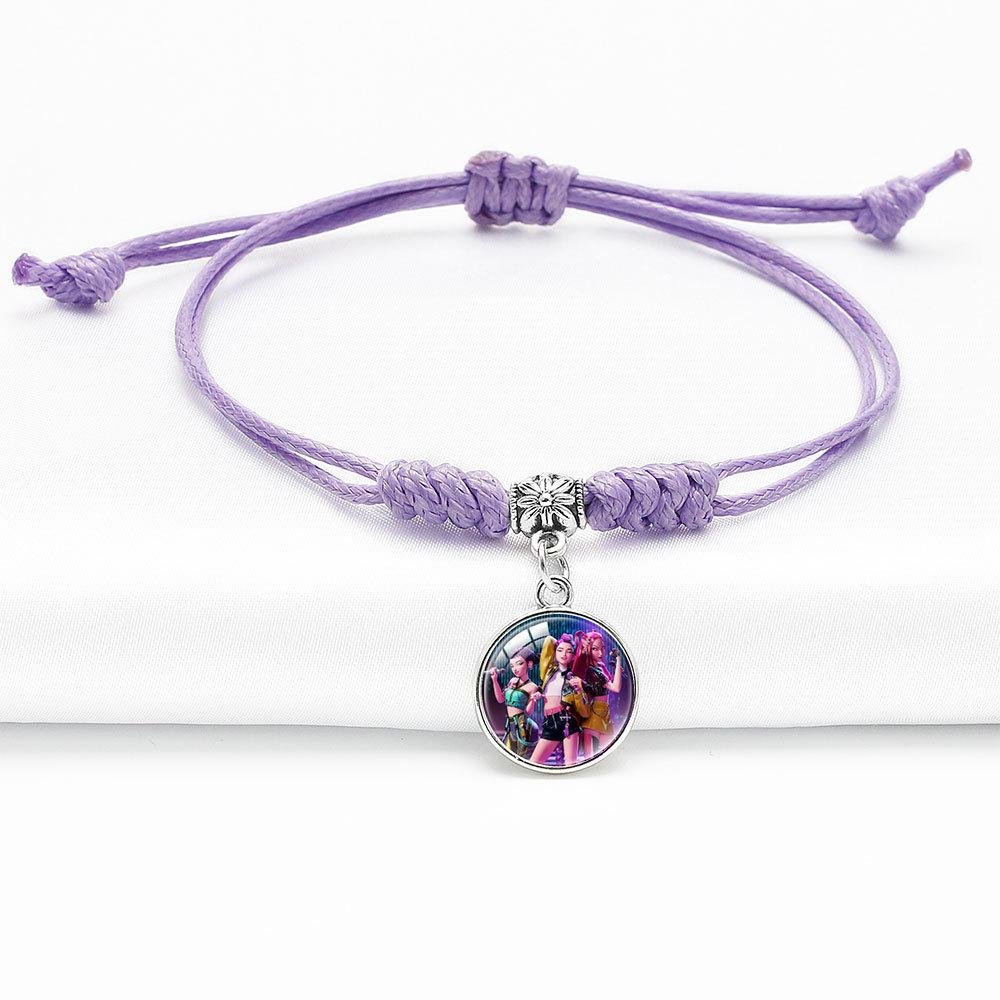 Простой Стильный Плетеный Браслет Руми Зои Мира Узел Алмаза Ювелирное Изделие Регулируемый Браслет с Подвеской