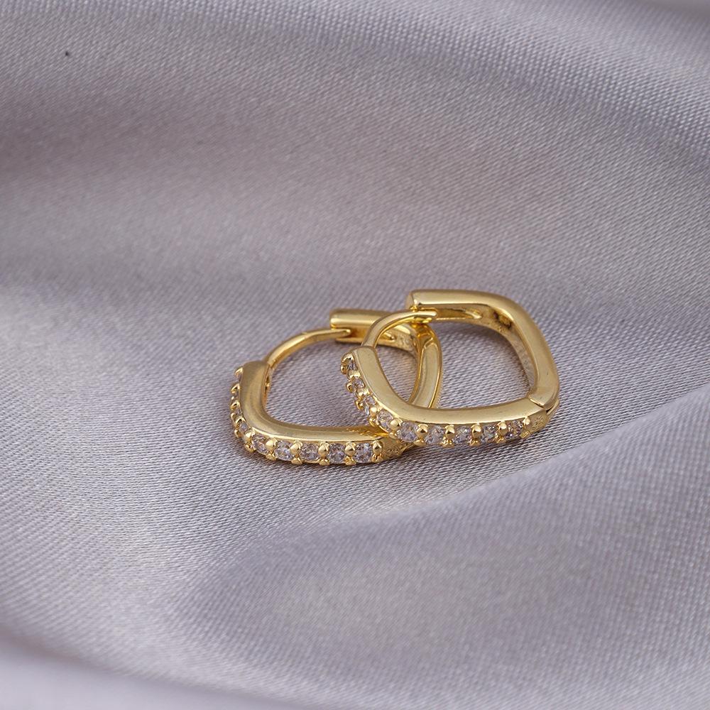 Элегантные серьги с иглами из серебра 925 пробы: Универсальные французские серьги-кольца из меди в нескольких стилях для изысканного образа