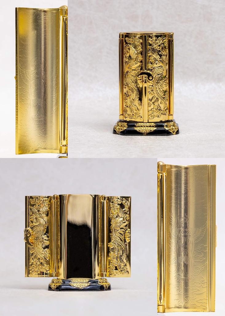 Buddha Statue Senju Kannon Bodhisattva with Zushi Buddhist Keiaki Watanabe In the Year of the Twelve Zodiac Guardian Zodiac Zodiac Takaoka Copperware