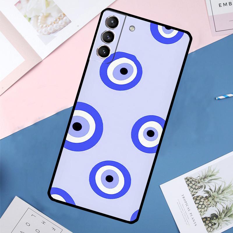 Чехол со принтом Синий Глаз Удачи и Сглаза для Samsung Galaxy S25 Ultra S24 S23 S22 S21 Ultra S9 S10 Plus S23 FE S25 FE Задняя крышка