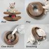 Волшебная игрушка-аккордеон для кошек, складная, перерабатываемая, доска-когтеточка-гармошка с мячиком, интерактивный игровой коврик, разноцветная