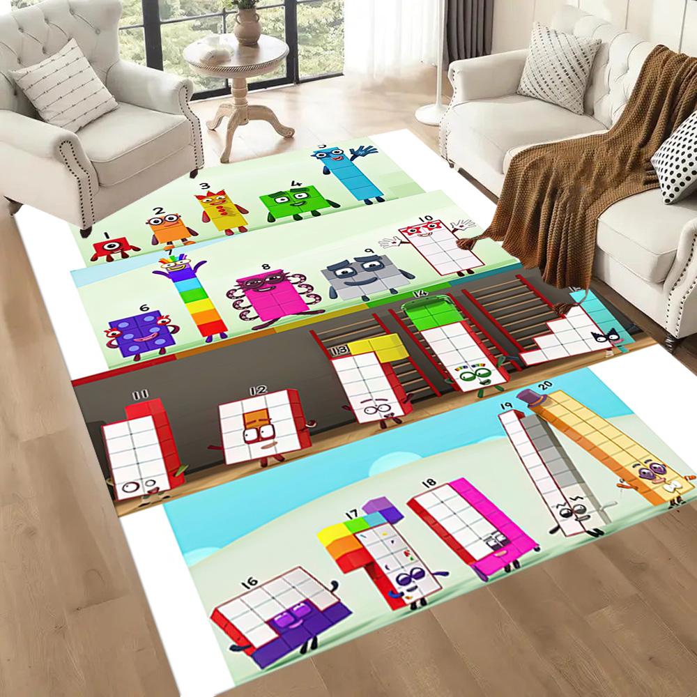 Numberblocks Floor Mat Perfect For Living Rooms Outdoor Bedrooms Dining Room Antislip Rug Anime Office Decor Spiritual Gift