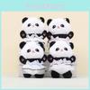 Panda Stuffed Animal Pendant Keychain With Soft Plush For Backpack Decoration And Gift