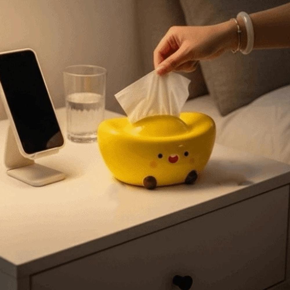 Large Capacity Ceramic Tissue Box Ceramic Paper Towel Dispenser Paper Towel Holder Home Decoration