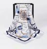 High-end Silk Scarf, New Spring/summer , Printed And Decorated, 70cm Square Scarf For Women.