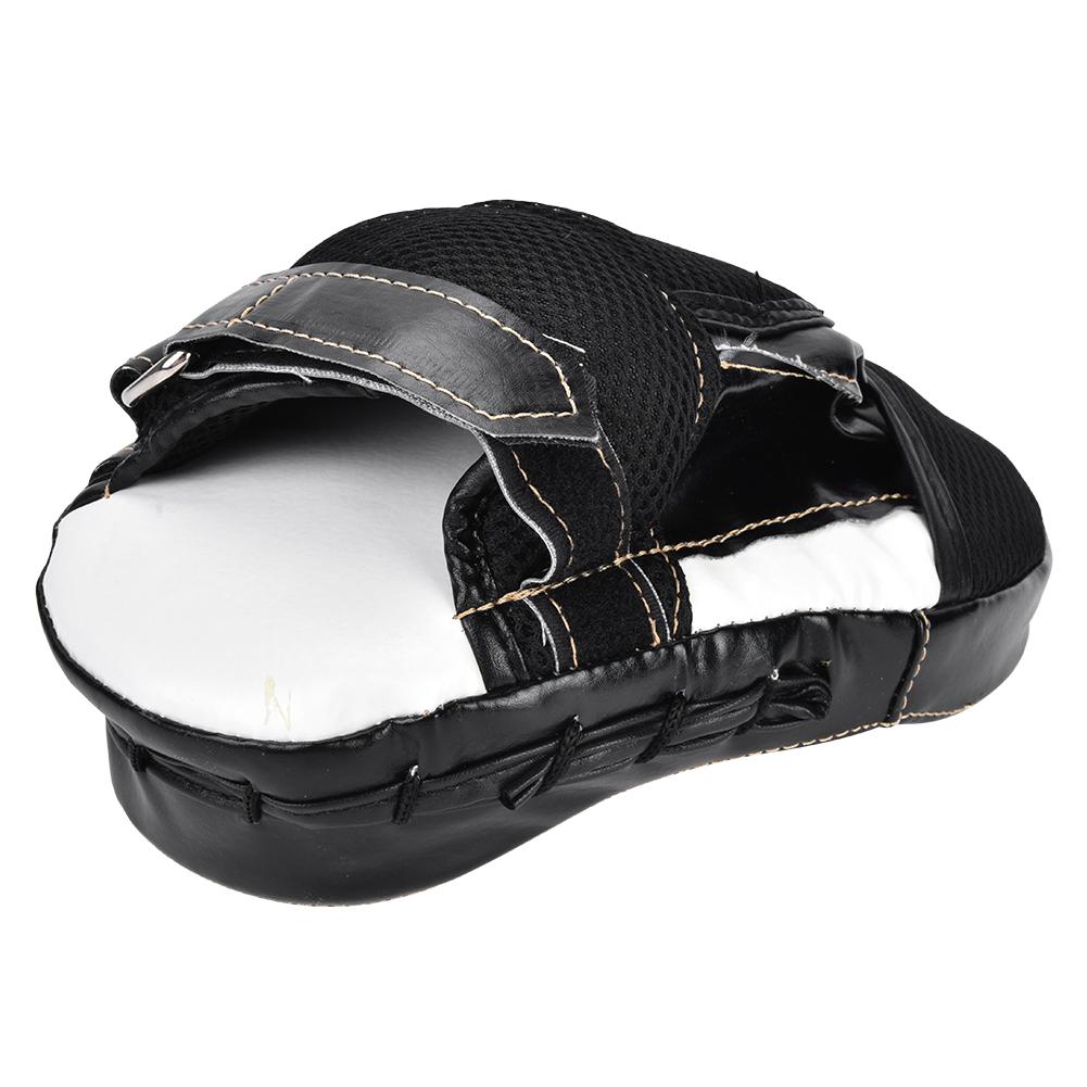 PU Leather Curved Boxing Hand Target Mitt Punching Pad Kickboxing Thai Training Fitness
