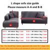 Elastic Jacquard Fabric Sofa Cover Stretch Couch Cover Sectional L Shape Sofa Slipcover Corner Case For Living Room  Seat