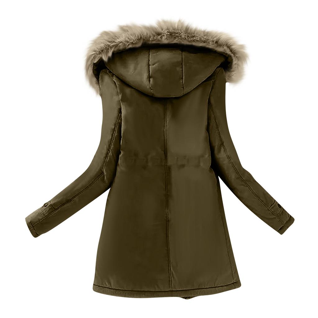 Женская модная однотонная осенне-зимняя хлопковая куртка с капюшоном и шнурком