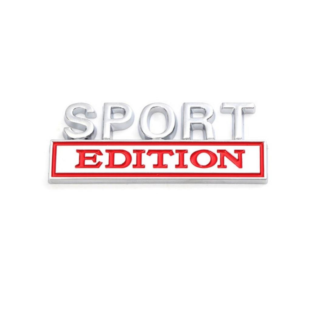 1Pc 3D Metal Sport Edition Logo Car Front Grille Badge Side Fender Rear Trunk Emblem Sticker Decal
