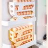 Slide Organizer Egg Roller Rack Four Tier Refrigerator Egg Storage Box High Quality Egg Dispenser