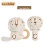Набор детских погремушек Kakiblin из органического хлопка - Безопасная игрушка для прорезывания зубов и подарок для новорожденного