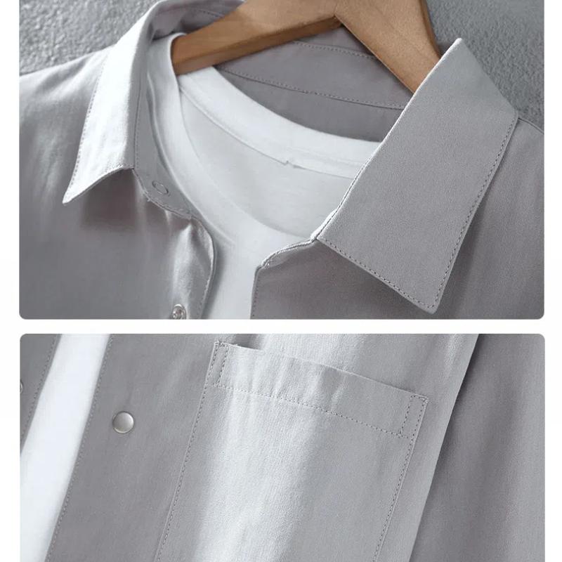 Мужские куртки с воротником-лацканом в японском стиле на весну и осень, повседневное мужское пальто, однотонное хлопковое пальто на пуговицах