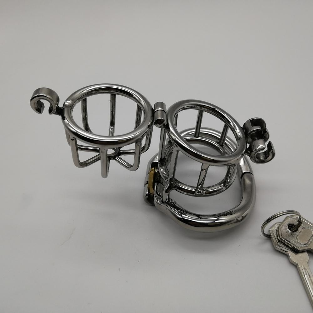 Предотвратите внебрачный секс, эргономичный замок верности из нержавеющей стали, мужское устройство целомудрия, клетка для члена, замок для кольца пениса, пояс верности, M141