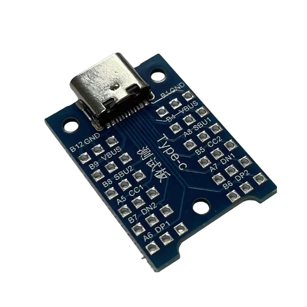 USB 3.1 Type-C Женская плата адаптера Интерфейс USB USB Type-C Тестовая зарядная плата Type-C USB 3.1 Тестовая печатная плата Разъем адаптера