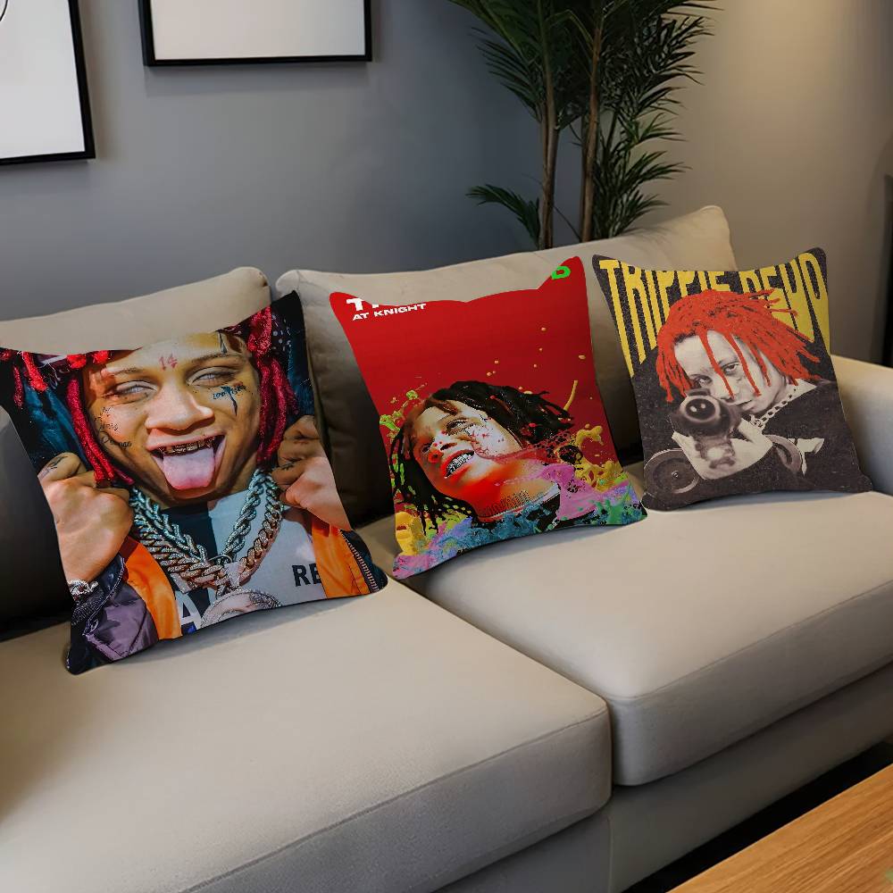 Rapper T-Trippie R-Redds Cushion Cover Polyester Sofa Cushions Decorative Throw Pillows Home Decoration Pillowcover