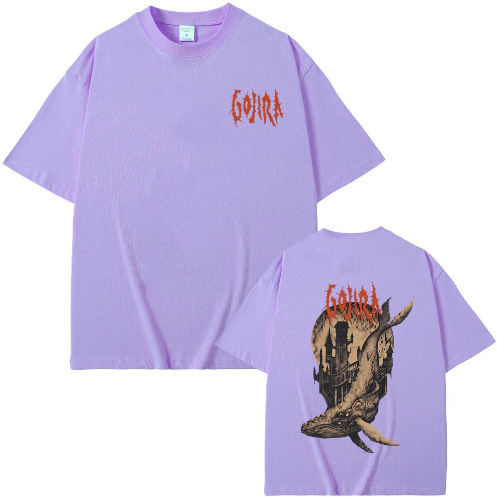 Французская метал-группа Gojira From Mars To Sirius Flying Whales Винтажная рок-футболка Унисекс Мода Оверсайз Уличная одежда