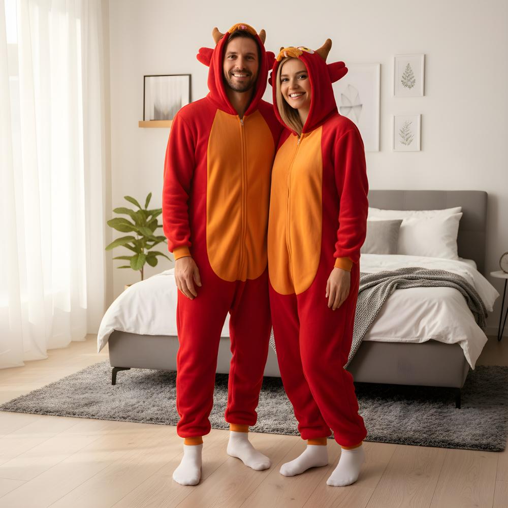 Piżama Onesie Kigurumi Kostium Przebranie Foxy L: 165 - 175Cm