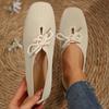 Spring and Autumn Fashion Round Head Solid Light Mesh Breathable Large Shallow Women's Flat Shoes Single Shoes