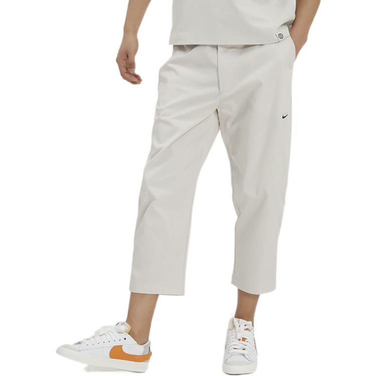 Nike Slim Fit Straight Leg Woven Casual Pants Men Bottoms White DD7033-104