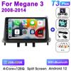 2 Din Android 12 автомобильный радиоприемник мультимедиа видеоплеер для Renault Megane 3 Fluence 2008 - 2014 GPS 4G Carplay Авто Стерео RDS DVD