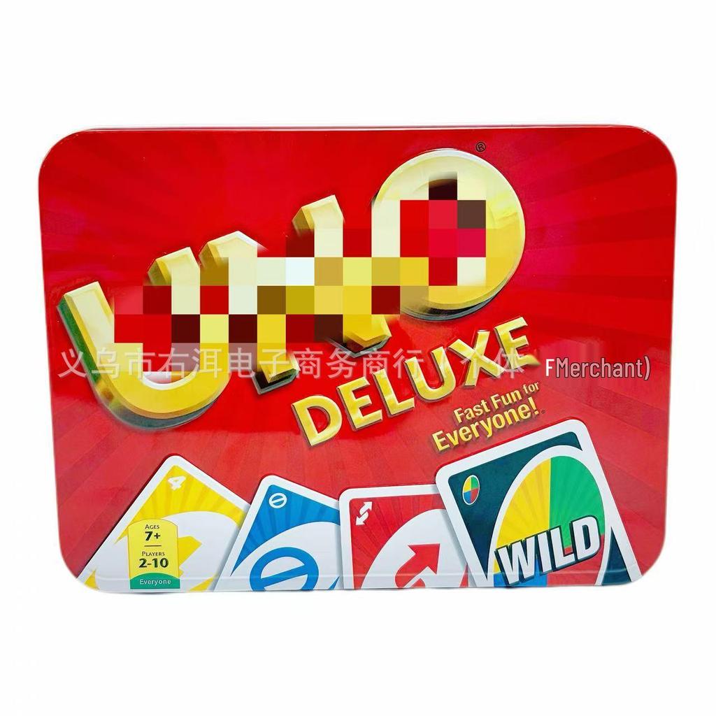 UNO Жестяная коробка: Семейная настольная игра и развивающие игральные карты для детей