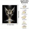 Angel of Death pattern Flannel printed blanket suitable for all seasons suitable for living room office sofa and travel