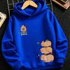 Boys Girls Cartoon Kids Hoodie Lovely Animal Graphic Loose Casual Pullover Hooded Sweatshirt For Children