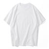 Combed cotton round neck T-shirt men's casual loose solid color shoulder half sleeve men's short sleeve