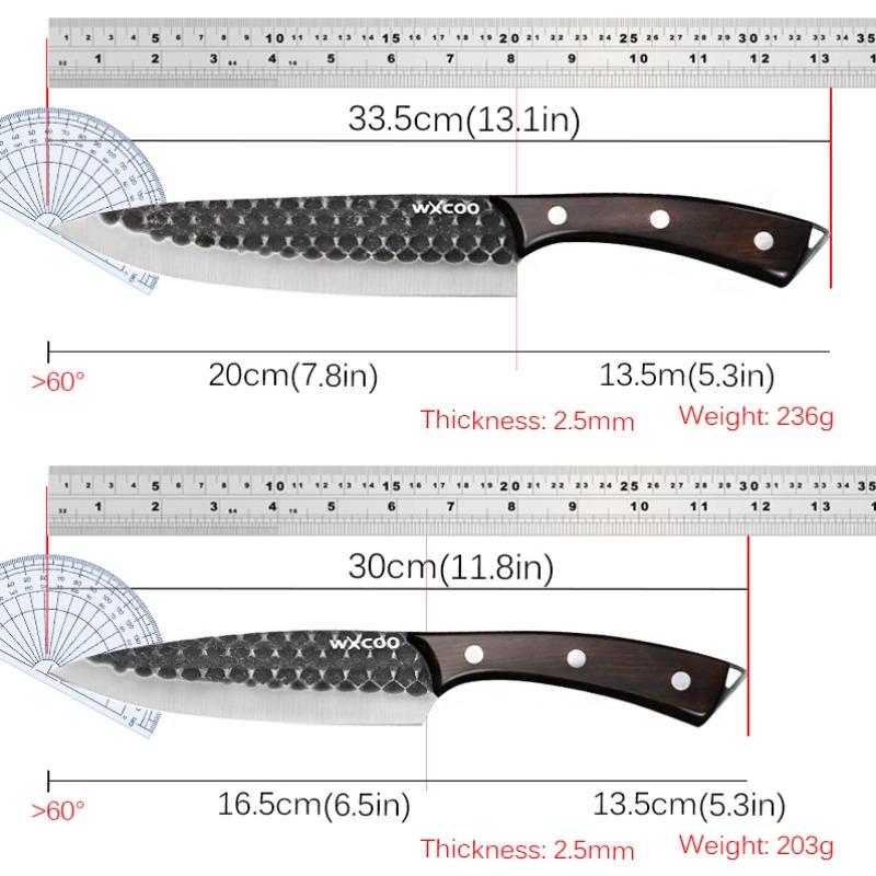 Professional Japanese Kitchen Chef's Knife Stainless Steel Beef Meat Cleaver Vegetable Slicing Knife Fish Filleting Cutter