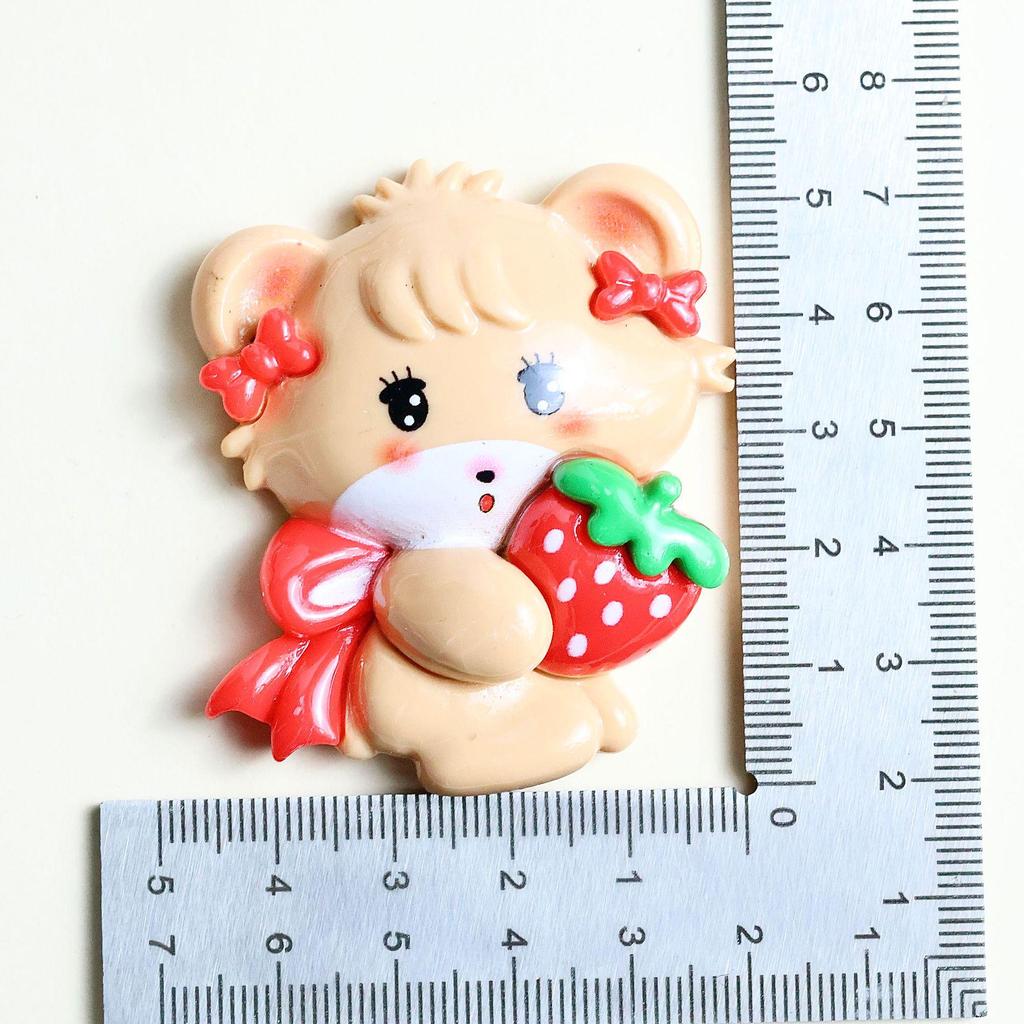 Kcal DIY Cartoon Animal Resin Accessories for Phone Cases, Hairpins, Hair Ropes, Keychains, and Jewelry.