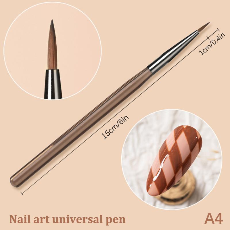 1Pcs Nail Pen Brush Sweep Pen Light Therapy Drawing Line Pen Gradient Pen Nail Brush