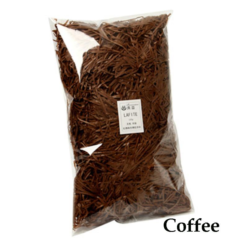 100 г цветной гофрированной бумаги из рафии, измельченной конфетти, наполнитель для подарочной коробки на день рождения, свадебная вечеринка, декор для упаковки своими руками